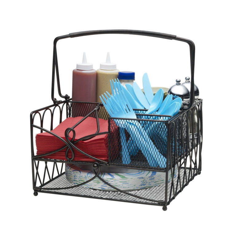 Gourmet Basics by Mikasa Loop Picnic Flatware Caddy & Reviews Wayfair